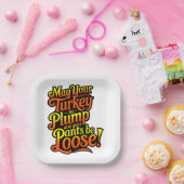 Assiettes En Carton Thanksgiving, Déchets, Pantalons Perdus, (Fête)