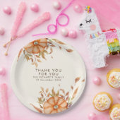 Assiettes En Carton Thanksgiving Dîner Invitation Boho Theme (Fête)