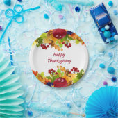 Assiettes En Carton Thanksgiving Fall Feuilles Pommes et Berries (Fête)