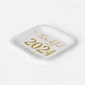 Assiettes En Carton Thanksgiving Gold Script Moderne (Angulaire)