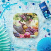 Assiettes En Carton Thanksgiving Holiday Autumn Harvest Table (Fête)