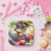 Assiettes En Carton Thanksgiving Holiday Autumn Harvest Table (Fête)