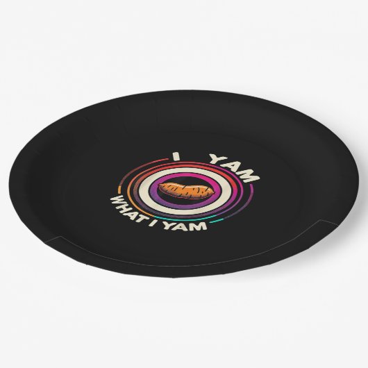 Assiettes En Carton Thanksgiving - Je Yam Ce Que Je Yam (Angle)