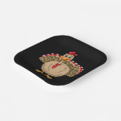 Assiettes En Carton Thanksgiving Leopard Turquie Thanksgiving automne (Angulaire)