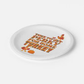 Assiettes En Carton Thanksgiving PERKY POUR TURKEY Plaid (Angle)