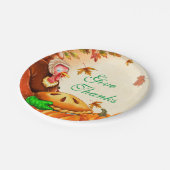 Assiettes En Carton Thanksgiving Pumpkin Pie (Angle)