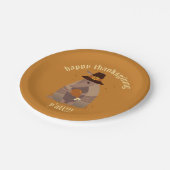 Assiettes En Carton Thanksgiving Turkey Leg Armadillo Texas (Angle)