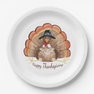 Assiettes En Carton Thanksgiving Turquie