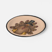 Assiettes En Carton Thanksgiving Turquie (Angle)