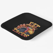 Assiettes En Carton Thanksgiving Turquie Mange Tacos Drôle Mexicain (Angulaire)