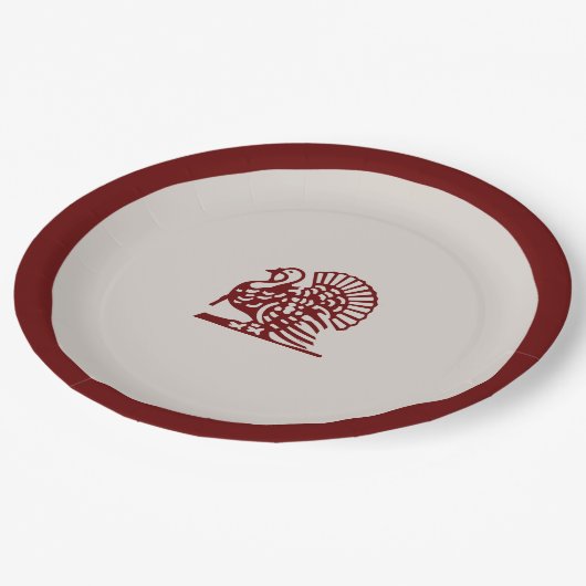 Assiettes En Carton Thanksgiving Turquie ~ Plaque (Angle)
