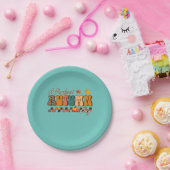 Assiettes En Carton Thanksgiving Un Parfait Jour d'Automne Retro Vinta (Fête)