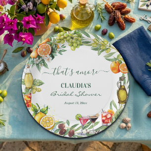 Assiettes En Carton That's Amore Cocktail de mariage italien aux agrum
