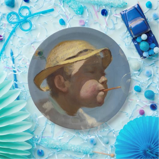 Assiettes En Carton The Bubble Boy (par Paul Peel) (Fête)