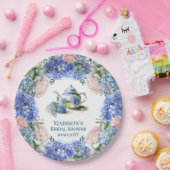 Assiettes En Carton Thé de mariage aux hortensias bleus (Fête)