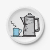 Assiettes En Carton Thé Et Coupe (Devant)