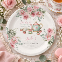 Thé floral rose avec la Baby Shower de la future m