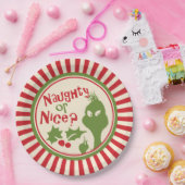 Assiettes En Carton The Grinch | Naughty or Nice (Fête)