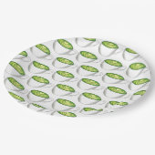 Assiettes En Carton Thé japonais Matcha Green Latte Teacup Foin (Angle)