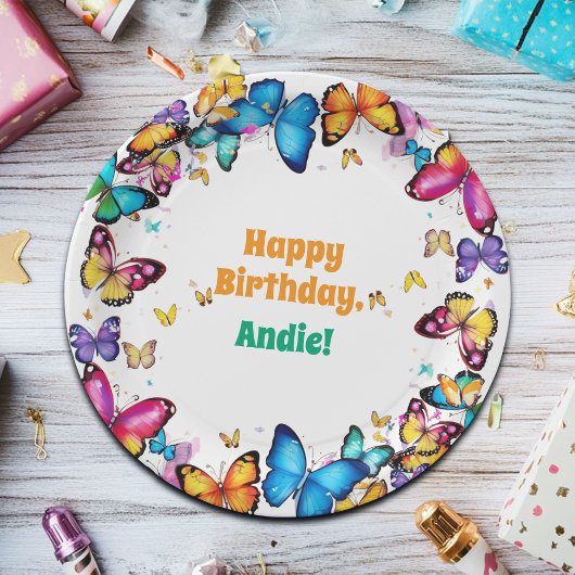 Assiettes En Carton The Joy of Butterflies Birthday Party