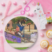 Assiettes En Carton The Nosedive Landing - Scooter Rider Trick (Fête)