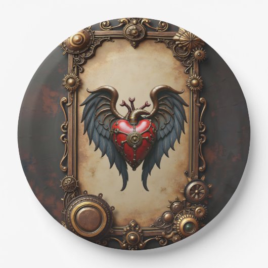 Assiettes En Carton The pulsating heart of mechanics, (Devant)