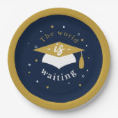 Assiettes En Carton The Skys The Limit Graduation 2025 Party (Devant)