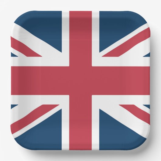 Assiettes En Carton The Union Jack British Flag (Recto)