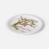 Assiettes En Carton Thé victorien d'illustration d'enfants (Angle)