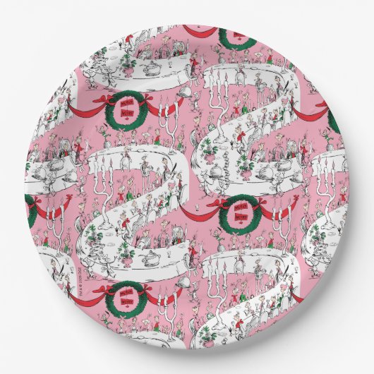 Assiettes En Carton The Whos' Merry Christmas Feast (Devant)