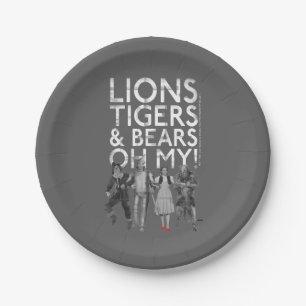 Assiettes En Carton The Wizard Of Oz™ Lions Tigers & Bears Oh My!