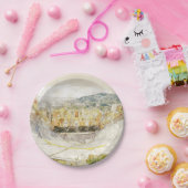 Assiettes En Carton Théâtre antique d'Athènes, Grèce (Fête)