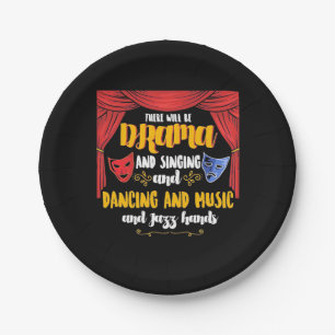 Assiettes En Carton Théâtre Il y aura un drame