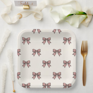 Assiettes En Carton Thème Arc-en-ciel Anniversaire Fille Rose
