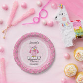 Assiettes En Carton Thème Baby shower Pointe Pointe Rose (Fête)