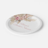 Assiettes En Carton Thème Boho Plaque papier personnalisée (Angle)