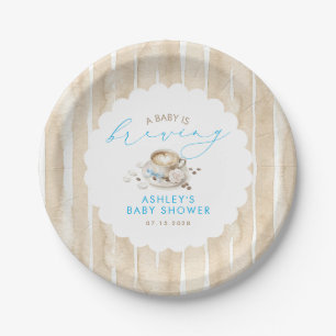 Assiettes En Carton Thème Café Arc-en-Ciel Bébé Fait Sa Boisson Garçon
