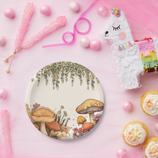 Assiettes En Carton Thème Champignon de Little Fungi (Fête)