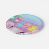 Assiettes En Carton Thème Cotton Candy (Angle)