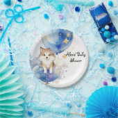 Assiettes En Carton Thème de Baby shower de loup mignon (Fête)