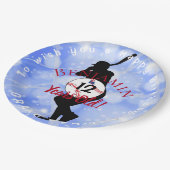 Assiettes En Carton Thème de baseball Plaque papier Anniversaire HAMby (Angle)