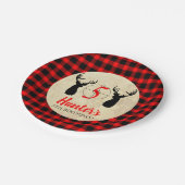 Assiettes En Carton Thème de chasse aux cerfs Fête d'anniversaire (Angle)