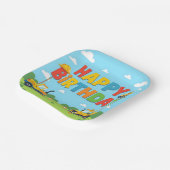 Assiettes En Carton Thème de construction joyeux anniversaire (Angulaire)