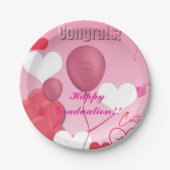 Assiettes En Carton Thème de diplôme (Devant)