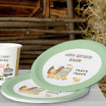 Assiettes En Carton Thème de ferme Cluck Cluck Chicken Anniversaire de<br><div class="desc">Plaques en papier Anniversaire de enfant avec un thème animal de ferme. Inspiré par la rime de la pépinière Old Macdonald dans le pays de l'agriculture où les vaches moo, les poussins griffent et les cochons rose! Facile à personnaliser et à modifier les couleurs si vous voulez créer votre propre...</div>