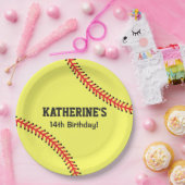 Assiettes En Carton Thème de fête d'anniversaire pour filles (Fête)