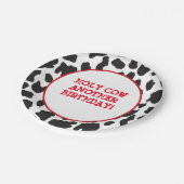 Assiettes En Carton Thème de la vache country (Angle)