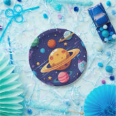 Assiettes En Carton Thème de l'espace et des planètes (Fête)