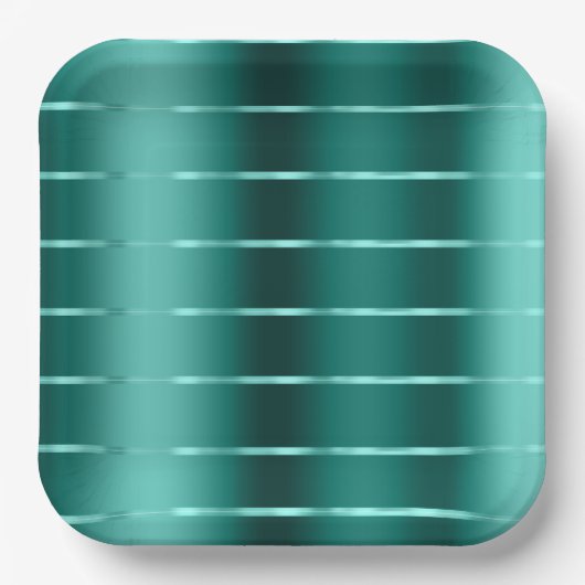 Assiettes En Carton Thème de mariage avec ruban vert de teinte sarcell (Recto)