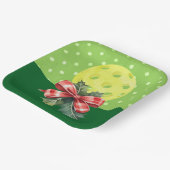 Assiettes En Carton Thème de Noël de Pickleball (Angulaire)